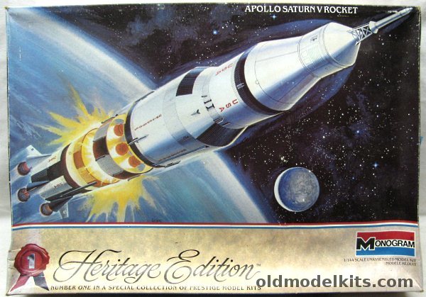 Monogram 1/144 Apollo Saturn V Rocket - Heritage Edition, 6051 plastic model kit